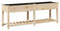 vidaXL - Tuinplanter - met - Plank - 203x53x76 - cm - Massief - Hout - Vuren