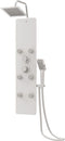 vidaXL - Douchepaneel - 25x47,5x130 - cm - glas - wit