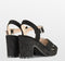 POSH by Poelman SOOF - Dames Sandalen met hak - Imitatiesuède - Zwart - Maat 37