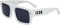 Dsquared2 ICON-0008-S-VK6 - Zonnebril Heren - UV400 - Ø 54 mm - Grijs/Wit