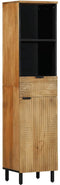 vidaXL - Badkamerkast - 38x33x160 - cm - massief - mango - bruin