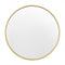 WOLTU MB6094gd04 - verlichte ronde wandspiegel - 71 cm - goud metalen frame