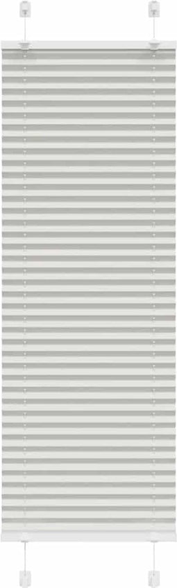 vidaXL - Plissé - rolgordijn - 45x100 - cm - stofbreedte - 44,4 - cm - lichtgrijs