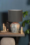 Light & Living Livigno Cilinder Lampenkap - Donkergrijs - Ø50x38cm