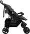vidaXL - Tweelingkinderwagen - staal - donkergrijs