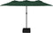 vidaXL - Parasol - dubbel - 449x245 - cm - groen