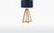 GOOD&MOJO Tafellamp Everest - Blauw/Bamboe - Ø32cm - Scandinavisch,Bohemian