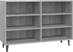 vidaXL - Dressoir - 103,5x35x70 - cm - bewerkt - hout - grijs - sonoma - eikenkleurig