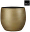 Mica Decorations Bloempot Porto - 26.5x26.5x27 cm - Terracotta - Goud,Metallic