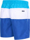 Pierre Cardin Blocked Swim Short - Heren Zwembroek - Polyester - Turquoise/Wit/Royal