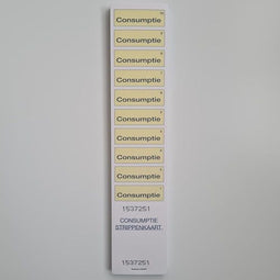 Klika - Consumptiestrippenkaarten GEEL blok 50 - 60 stuks