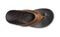Olukai Mea Ola - Heren leren slippers - Cowboy look - Lichtbruin