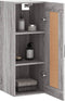 vidaXL - Wandkast - 34,5x34x90 - cm - bewerkt - hout - grijs - sonoma - eikenkleurig