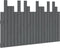 vidaXL - Hoofdbord - wandmontage - 127,5x3x80 - cm - massief - grenenhout - grijs