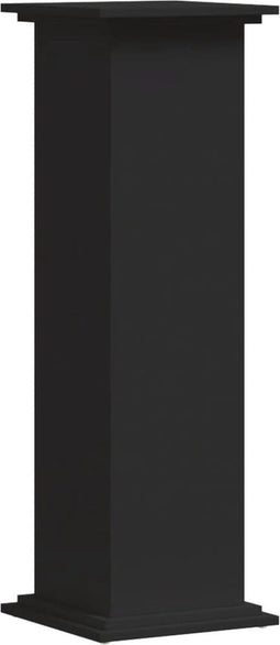 vidaXL - Plantenstandaard - 33x33x100 - cm - bewerkt - hout - zwart