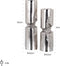 Richmond Kandelaar Osiris set van 2 zilver (Silver)