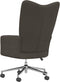 vidaXL Relaxfauteuil - Fluweel - Hoogte verstelbaar - Donkergrijs