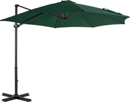 vidaXL - Zweefparasol - met - aluminium - paal - 300 - cm - groen