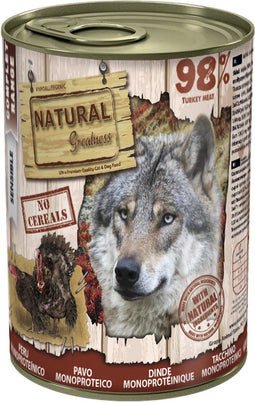Natural greatness monoproteic turkey recipe 170gr