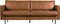 BePureHome Rodeo Bank 2-Zits - Recycle Leer - Cognac - 83x230x88