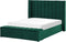 NOYERS - Bed met opbergruimte - Smaragdgroen - 140 x 200 cm - Fluweel