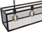 Urban Interiors Frame Gaas Hanglamp 4 lichts Zwart - Metalen frame - 120x25x145