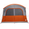 vidaXL - Autotent - 4-persoons - waterdicht - grijs - en - oranje