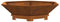 vidaXL - Vuurplaats - Hexagonaal - 100x100x28 - cm - Weerbestendig - Staal