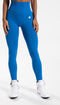 Gorilla Wear Olivia - Seamless Leggings - Hoog Getailleerd Squat-proof - Blauw (S/M)