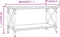 vidaXL - Salontafel - 80x45x45 - cm - bewerkt - hout - en - ijzer - zwart