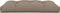 vidaXL - Palletkussen - 120x80x12 - cm - stof - taupe