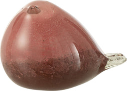 J-Line figuur Vogel - glas - roze/bruin - small