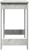 vidaXL - Bureau - 100x45x75 - cm - bewerkt - hout - betongrijs