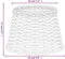 vidaXL - Lampenkap - Ø25x17 - cm - wicker - wit