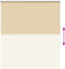 vidaXL - Rolgordijn - verduisterend - 140x150 - cm - stofbreedte - 136,6 - cm - beige