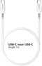 Accezz USB-C naar USB-C kabel - 1 meter - Wit