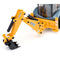 Siku JCB 4CX Graaflaadmachine 1:50 metaal/kunststof geel vele functies compatibel met -modellen met dezelfde schaal