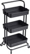 O'DADDY® Keukentrolley - Serveerwagen - 3 plateaus - Zwart