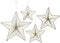 Ster ijzer metallic hang 38h0,5 cm goud