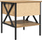 vidaXL - Nachtkastjes - 2 - stuks - Artisan - Eiken - 40x42x45 - cm - Geengineerd - Hout