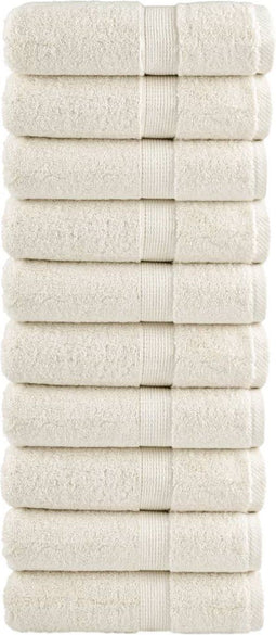 vidaXL - Gastendoekjes - SOLUND - 10 - st - 600 - g/m² - 30x30 - cm - crèmekleurig