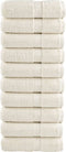 vidaXL - Gastendoekjes - SOLUND - 10 - st - 600 - g/m² - 30x30 - cm - crèmekleurig