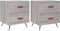 vidaXL - Nachtkastjes - 2 - st - 40x35x47,5 - cm - bewerkt - hout - grijs - sonoma - eiken