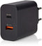 Nedis WCPD65W130BK - USB-wandlader - 65W Power Delivery en Quick Charge 3.0 - Zwart