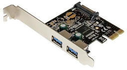 Startech.com PEXUSB3S23 - PCI Express controller kaart - 2 poort USB 3.0 met SATA voeding