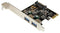 Startech.com PEXUSB3S23 - PCI Express controller kaart - 2 poort USB 3.0 met SATA voeding