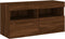 vidaXL - Tv-wandmeubel - met - LED-verlichting - 80x30x40 - cm - bruin - eikenkleur