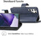 iMoshion Hoesje Geschikt voor Samsung Galaxy S22 Ultra Hoesje Met Pasjeshouder - iMoshion Luxe Bookcase - Donkerblauw