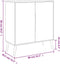 vidaXL - Finori - Finori - Dressoir - Lusk - 01A - 80x38,5x88 - cm - sonoma - eikenkleurig