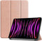 imoshion Tablet Hoes - Geschikt voor iPad Pro 12.9 (2022) / Pro 12.9 (2021) / Pro 12.9 (2020) / Pro 12.9 (2018) - Trifold Bookcase - Rosé Goud